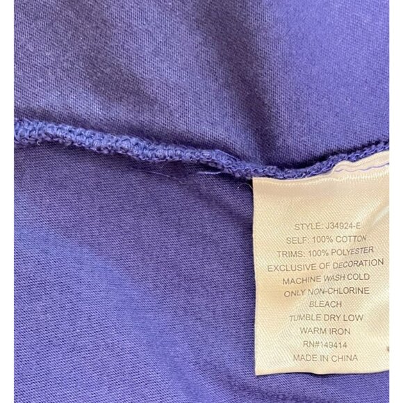 NWOT JOHNNY WAS Floral Embroidered Cotton Long Sleeves Midi Dress Size S Blue - Picture 10 of 13